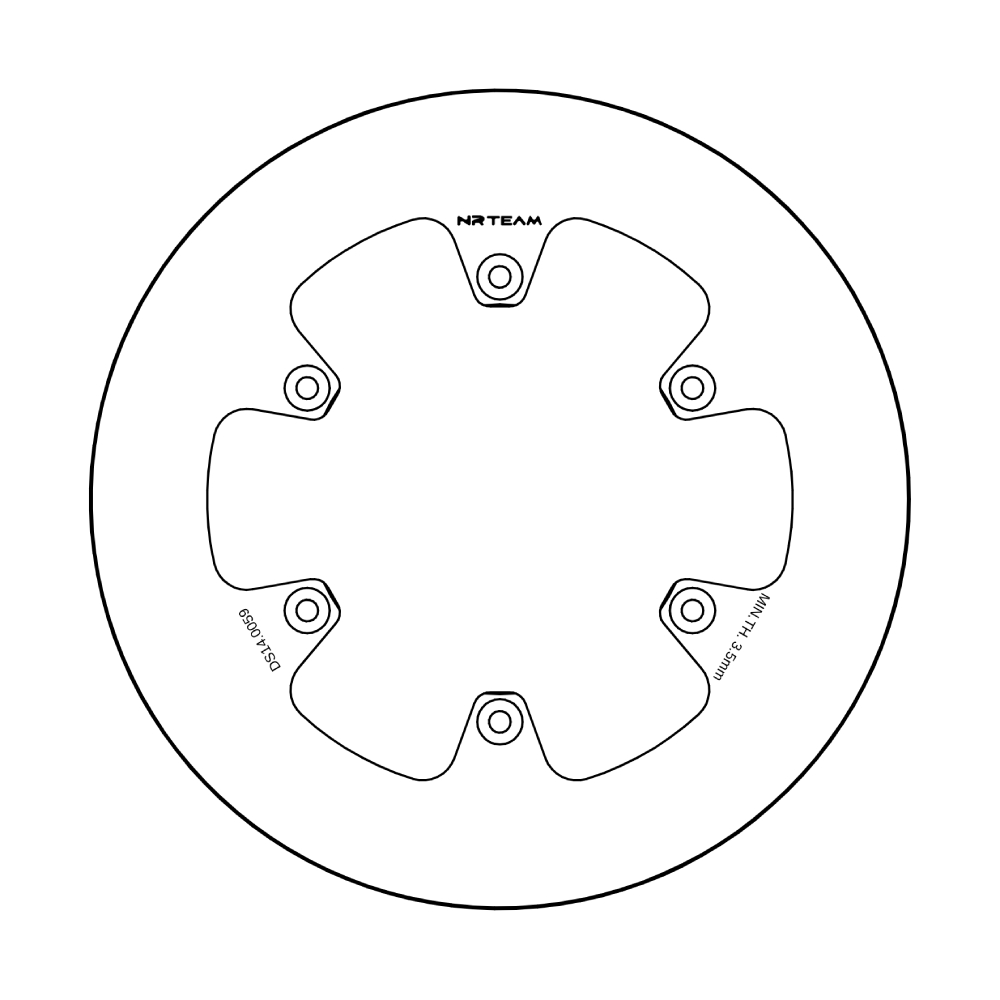 Brake disc NRTeam Fantic 250 XEF (21-23) rear solid DS14.0059