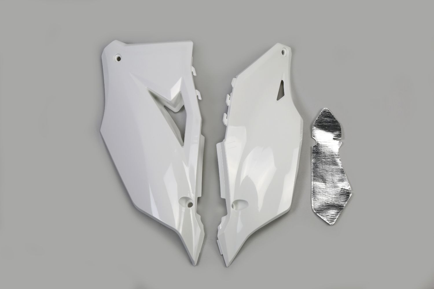 Side number plates Kawasaki KX 450 F (19-23) white* KA04752-047