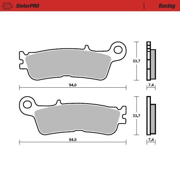 Brake pads Moto Master Fantic 125 XX (22-25) front racing MM-099811
