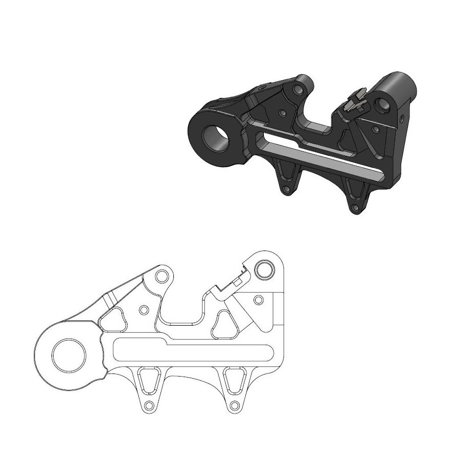 Spacer Husqvarna 350 FE (18-21) rear 240 mm - Moto Master MM-211112