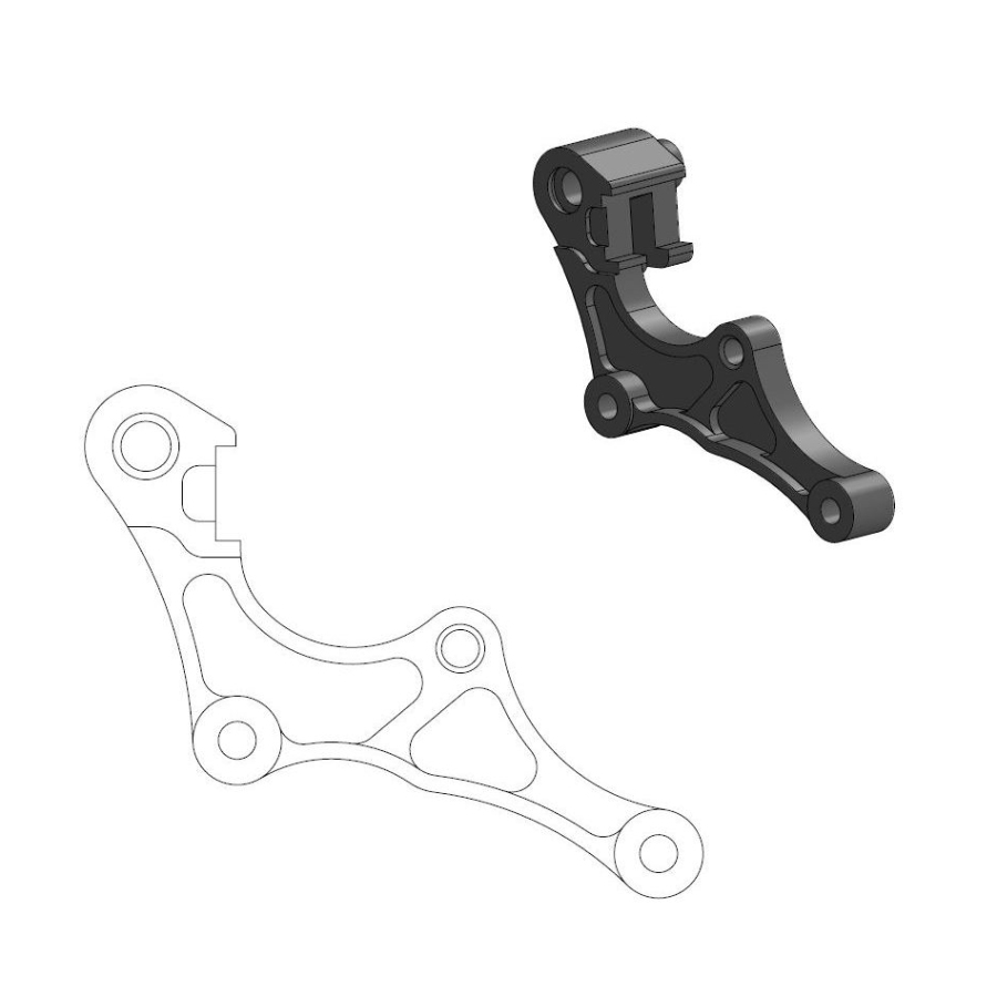 Spacer Honda CRF 450 R (19-25) front 320 mm - Moto Master MM-211119