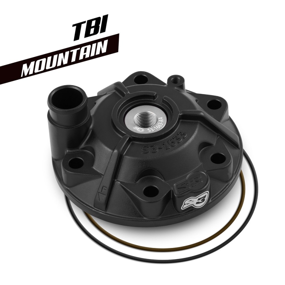 Cylinder head S3 Husqvarna 300 TE (24-27) - Mountain black MTN-163-300-B