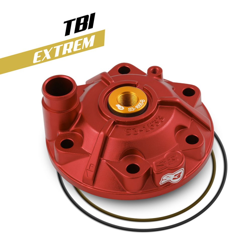 Cylinder head S3 KTM 300 EXC (18-23) - Extreme red XTR-985TPI-250-R